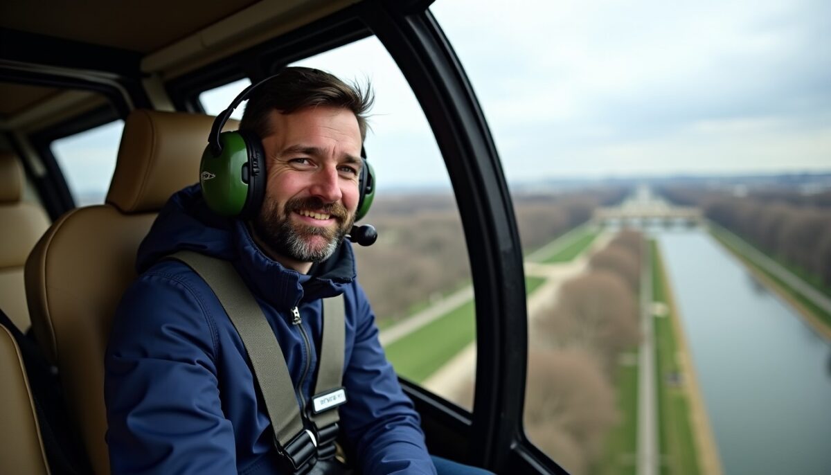 Tom partage son incroyable baptême en hélicoptère au-dessus de Paris et de Versailles