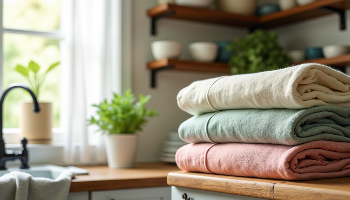 Choisir son linge de cuisine en lin : méthode en 6 étapes du tissage à l&rsquo;entretien